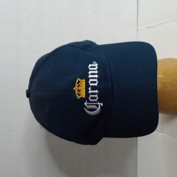 Corona Cap velcro closure Navy White Pre-owned - Picture 1 of 6